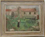 Im Garten von Anticoli by Margherita Osswald-Toppi, oil on canvas, sold Sep 2024