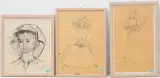 Lot drei Tuschzeichnungen by Margherita Osswald-Toppi, 1960, ink, offered Sep 2024