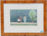 Fischer by Carl Roesch, pastel, sold Sep 2024