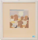 Heuballen by Carl Roesch, oil, offered Sep 2024