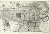 WM&P by Bernhard Luginbühl, 1975, engraving, sold Sep 2024