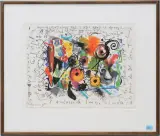 Exposition Jean Tinguely by Jean Tinguely, 1988, pencil, sold Sep 2024