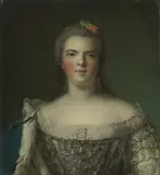 Werkstatt oder Kopist des königlichen Kabinetts Bildnis von Louise-Élisabeth de France, Duchesse de Parme by Jean-Marc Nattier, oil on canvas, sold Jun 2024