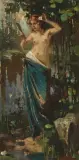 Badende by Rob Graafland, oil on canvas, sold Jun 2024