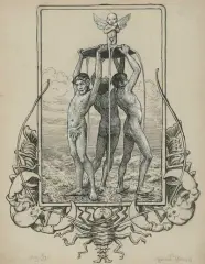 Brunnen by Hans Thoma, ink, offered Jun 2024