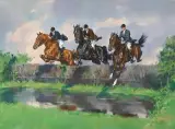 Steeplechase by Ignace Konrad, 1955, oil on canvas, offered Jun 2024