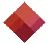 Naranja S/Rojo by Rafael Pérez, 1982, acrylic, offered Jun 2024