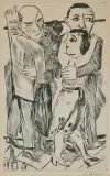 Zwei Tanzpaare by Max Beckmann, 1923, drypoint, sold Jun 2024