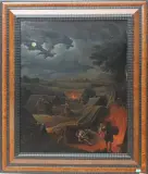 Nächtliches Zeltlager bei Mondesschein by Holland, 18.Jh., oil on canvas, offered Jun 2024