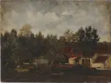 Kleine Landschaft by Eugène Lavieille, oil on panel, offered Jun 2024