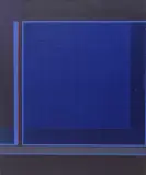 Book - Series 3 - blue squares by Brigitta Malche, 1979, oil, sold Jun 2024