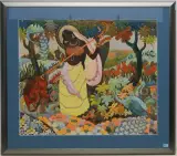 Fantastische Landschaft by P.U. Pailwari, 1943, watercolor, offered Jun 2024