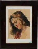 Frauenportrait by Ungarn, 20.Jh., watercolor, offered Jun 2024