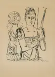 Schiessbude by Max Beckmann, 1921, drypoint, offered Jun 2024