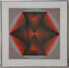 Untitled by Jurgen Peters, silkscreen on paper, sold Oct 2024