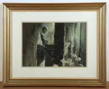 Untitled by Carolyn Blish, watercolor "Spider Web", sold Oct 2024