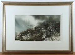 Untitled by Carolyn Blish, watercolor "Delaware Seascape", sold Nov 2024