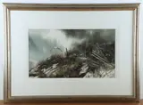 Untitled by Carolyn Blish, watercolor "Delaware Seascape", sold Nov 2024