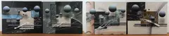 (4) Celestial abstract paintings by Josef Kugler, acrylic on canvas, sold Nov 2024