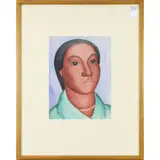 Untitled (Portrait) by Carlos Orozco Romero, 1927, watercolor and graphite on paper, sold Jun 2022