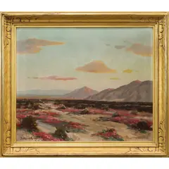 Desert Scene by Balthasar Kundert, oil on canvas, sold Jun 2022