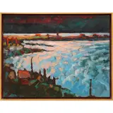 Benicia Mud Flats by Jerrold Turner, 1986, oil on canvas, sold Jun 2022