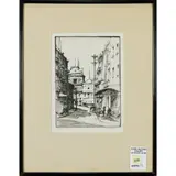 Untitled by Gene Kloss, etching, sold Jun 2022