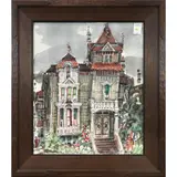 San Francisco House by Marjorie Stevens, watercolor on paper, sold Jun 2022