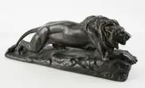 Untitled by Isidore Bonheur, bronze stalking lion, sold Dec 2024