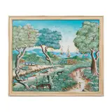 B. 1965) by Original Oil Painting, Beautiful oil on canvas representing a panoramic view of a l, sold Aug 2023