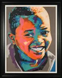 Portrait of a Boy by Wakaba Mutheki, oil on canvas, sold Oct 2023