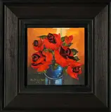 Still Life with Roses I by Nic Van Rensburg, oil on canvas, sold Oct 2023