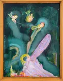 Memorial Dawn by William Scharf, Oil on Panel, sold Apr 2024
