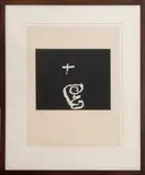 Untitled by Antoni Tàpies, Etching and Aquatint on Paper with hand-painted white details, sold Apr 2024