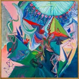 Abstract Composition by Eva Bouzard-Hui, Acrylic on Canvas, sold Apr 2024