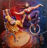 High on Love by Janusz Obst, Mixed Media Bas-Relief, sold Apr 2024