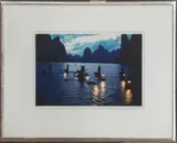 Cormorant Fishing in Drizzle by Hiroji Kubota, Chromogenic Print, sold Apr 2024
