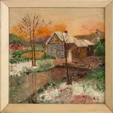 Attributed by Roscoe Clarence Magill, Oil on Board, sold Apr 2024