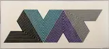 Empress of India I" from V Series by Frank Stella, 1968, Lithograph in Colors, sold May 2024
