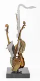 Untitled by Arman, circa 1996, Bronze and Chromed Metal Sculpture, sold May 2024