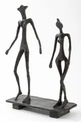 Le Couple by Diego Giacometti, 1957, Bronze Sculpture, sold May 2024