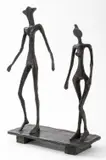 Le Couple by Diego Giacometti, 1957, Bronze Sculpture, sold May 2024