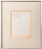 Nu au Fauteuil" [Nude in the Armchair] by Henri Matisse, 1935, Etching, sold May 2024