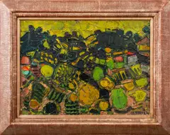Coutre-Jour de Soir by André Cottavoz, 1958, Oil on Canvas, sold May 2024
