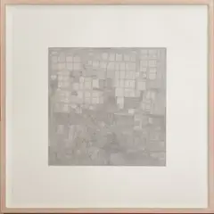 Circle Line and Square by Jacob El Hanani, 1998, Ink on Paper, sold May 2024