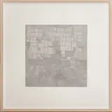 Circle Line and Square by Jacob El Hanani, 1998, Ink on Paper, sold May 2024