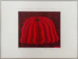 Pumpkin 2000 (Red) by Yayoi Kusama, 2000, Screenprint in Black and Red on Wove Paper, sold May 2024