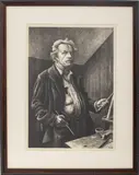 Self Portrait by Thomas Hart Benton, 1972, Lithograph on Paper, sold May 2024
