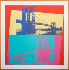 Brooklyn Bridge by Andy Warhol, 1983, Screenprint in Colors, sold May 2024