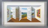 Double Doors by Patrick Hughes, 2003, Lithograph with Hand-Coloring, sold May 2024